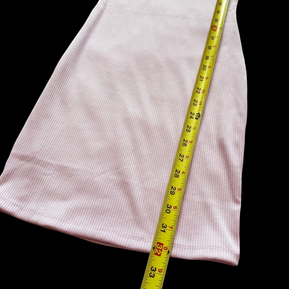 Bodycon basic Mini Dress bundle of 3 Pink Brown Medium NWOT minimalist soft girl - Picture 5 of 9